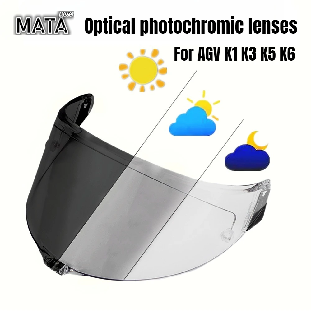 Helmet Visor for AGV K1 K3 K5 K6 Optical Photochromic Lenses Motorbike Full Face Visors Shield Accessories Lens Windshield
Helmet Visor for AGV K1 K3 K5 K6 Optical Photochromic Lenses Motorbike Full Face Visors Shield Accessories Lens Windshield
