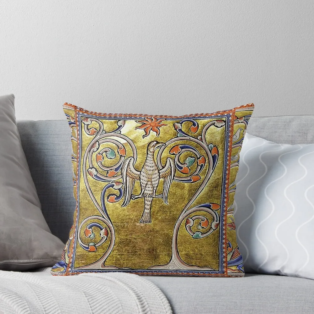 MEDIEVAL BESTIARY,PHOENIX,TREE OF LIFE ,BIRDS,DRAGONS FANTASTIC ANIMALS IN GOLD RED BLUE COLORS Throw Pillow luxury decor pillow
MEDIEVAL BESTIARY,PHOENIX,TREE OF LIFE ,BIRDS,DRAGONS FANTASTIC ANIMALS IN GOLD RED BLUE COLORS Throw Pillow luxury decor pillow