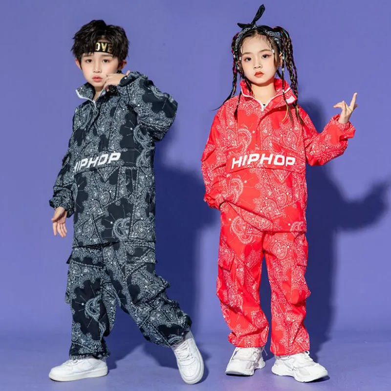 Kids Street Hip Hop Clothing Print Red Jacket Top Casual Jogger Pants For Girl Boy Jazz Dance Costume Clothes Wear Outfits Set
Kids Street Hip Hop Clothing Print Red Jacket Top Casual Jogger Pants For Girl Boy Jazz Dance Costume Clothes Wear Outfits Set