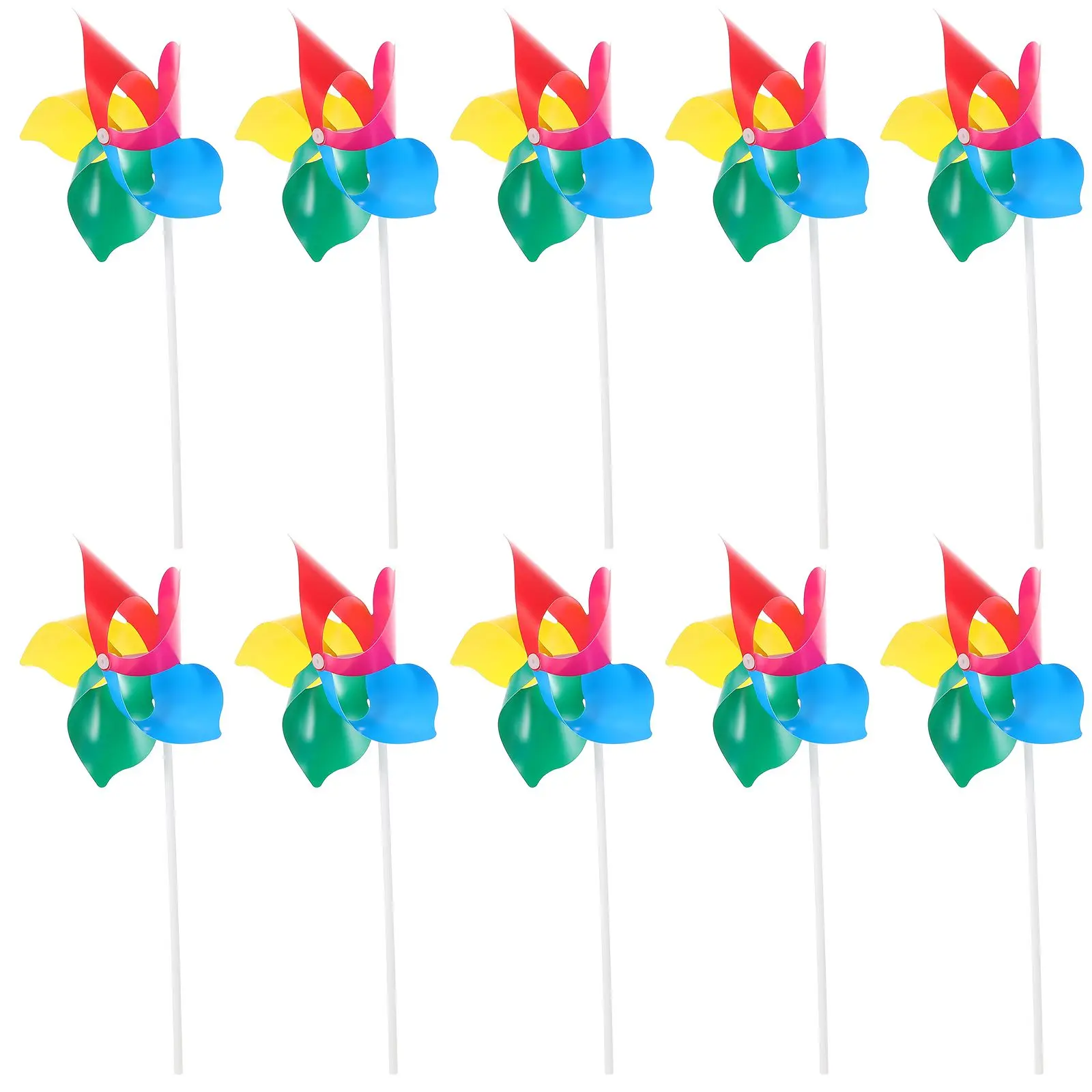 10 Pcs Colorful Windmill Party Pinwheels Handheld Toy PVC Kids Decorative Rainbow Garden Lawn Ornament Bright Fun
10 Pcs Colorful Windmill Party Pinwheels Handheld Toy PVC Kids Decorative Rainbow Garden Lawn Ornament Bright Fun