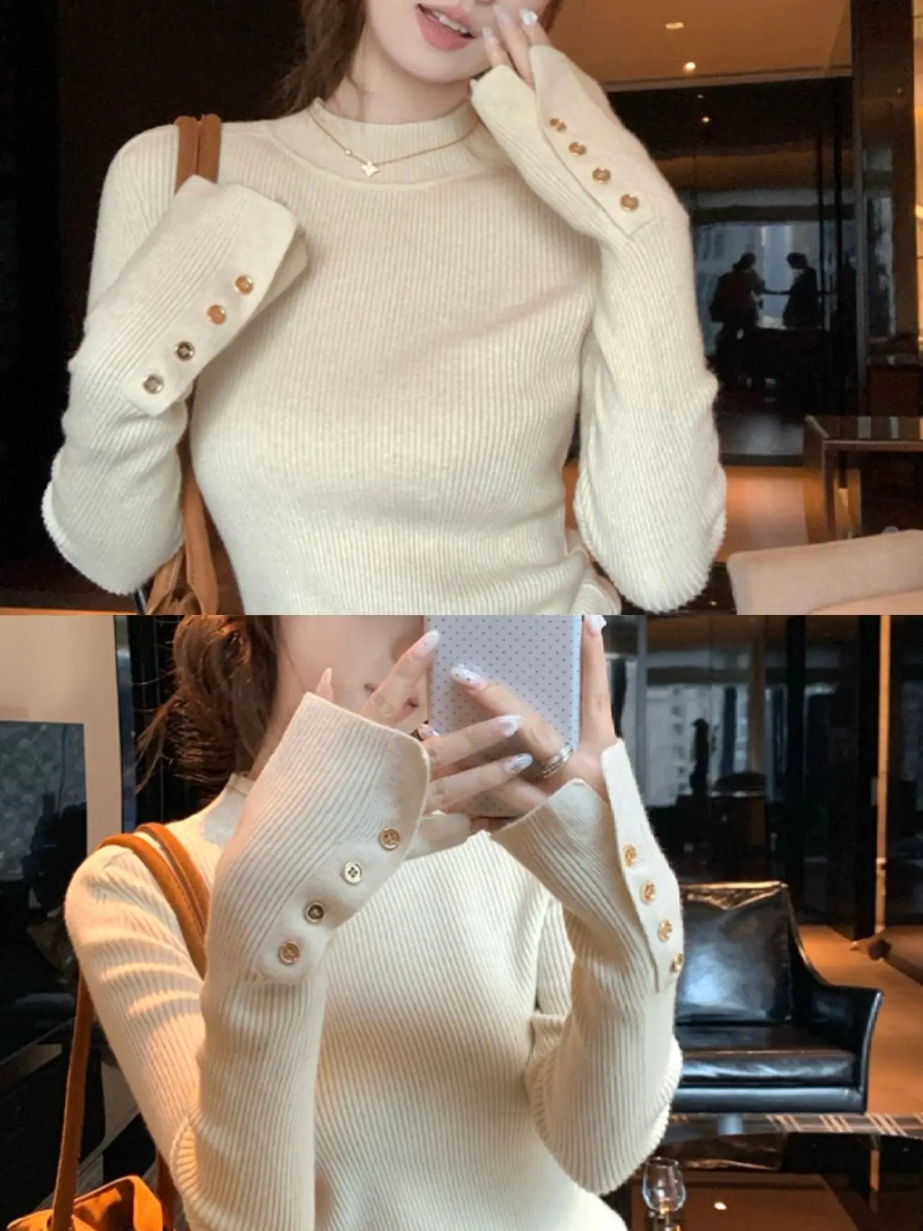 Теплый вязаный свитер Fce Long Sve, женский осенне-зимний стеганый топ с меховой подкладкой, облегающий свитер с воротником-стойкой и воротником-стойкой
Теплый вязаный свитер Fce Long Sve, женский осенне-зимний стеганый топ с меховой подкладкой, облегающий свитер с воротником-стойкой и воротником-стойкой