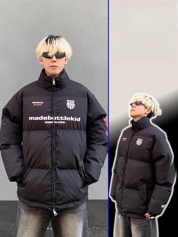 plus Size Cotton Jaet Street Sle Loose Fit Warm Thiened Bread Coat Stand Collar Letter Print Versatile Winter Outerwear
plus Size Cotton Jaet Street Sle Loose Fit Warm Thiened Bread Coat Stand Collar Letter Print Versatile Winter Outerwear