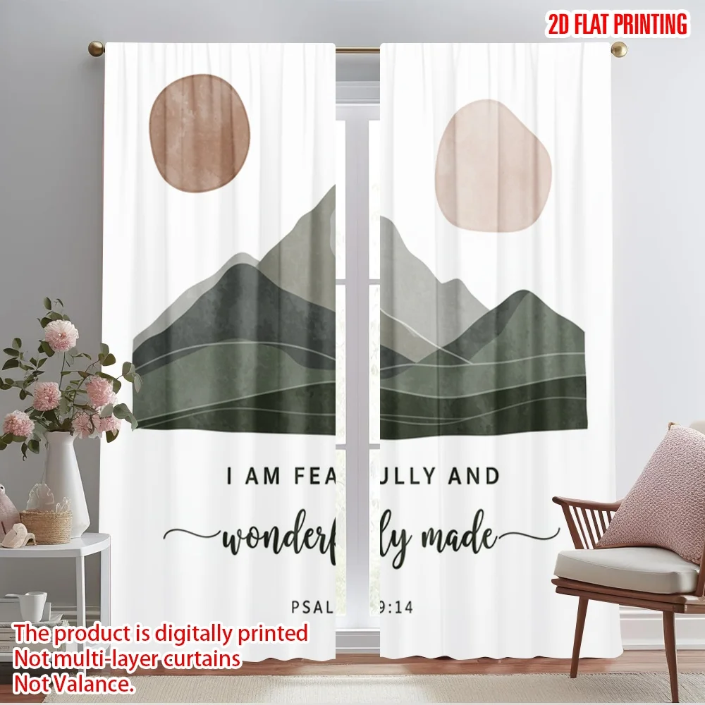 2pcs 2D flat printing Party Window Curtains Mountain Landscape Affirmation Polyester Fabric Without Electricity Family Party for
2pcs 2D flat printing Party Window Curtains Mountain Landscape Affirmation Polyester Fabric Without Electricity Family Party for