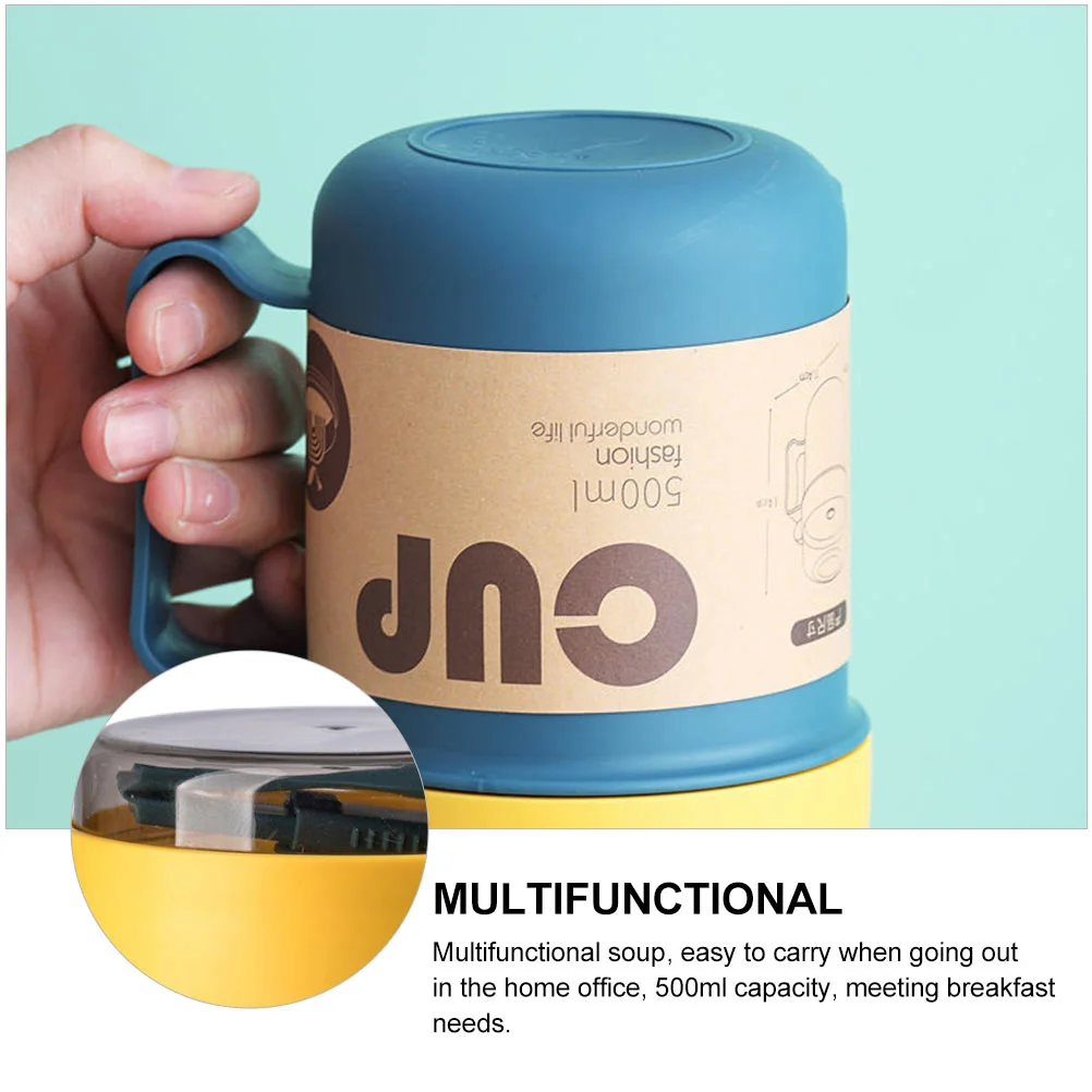 2Pcs Portable Soup Cup Household Milk Cup Leakproof Seal Spoon Included PP Material Breakfast Serving Tableware
2Pcs Portable Soup Cup Household Milk Cup Leakproof Seal Spoon Included PP Material Breakfast Serving Tableware