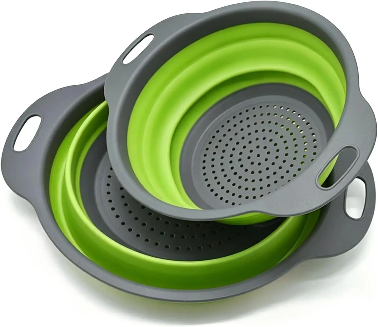 Collapsible Silicone Colander with Handle, Over Sink Foldable Food Strainer for Vegetables, Fruits, Pasta, Kitchen & Camping
Collapsible Silicone Colander with Handle, Over Sink Foldable Food Strainer for Vegetables, Fruits, Pasta, Kitchen & Camping