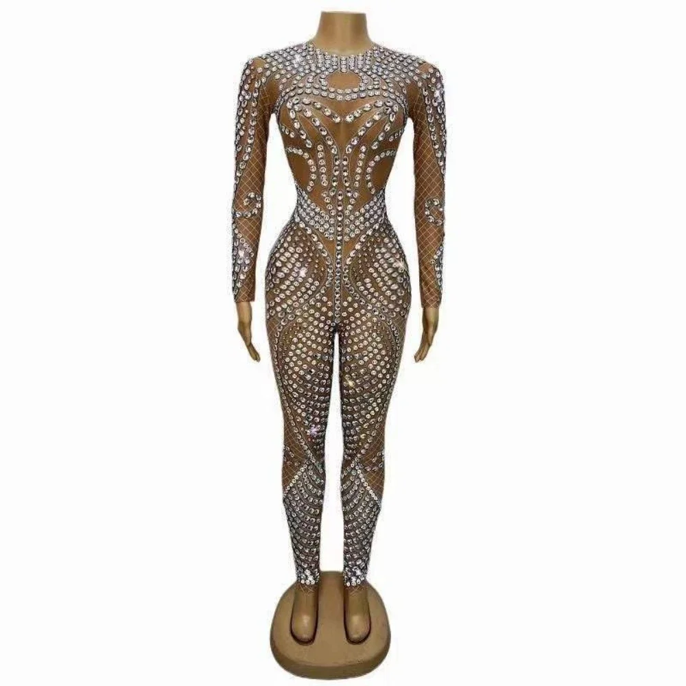 Sparkly Jumpsuits Women Rhinestone Drag Queen Outfit Birthday Stage Performance Costume Celebrate DJ DS Bar Show
Sparkly Jumpsuits Women Rhinestone Drag Queen Outfit Birthday Stage Performance Costume Celebrate DJ DS Bar Show