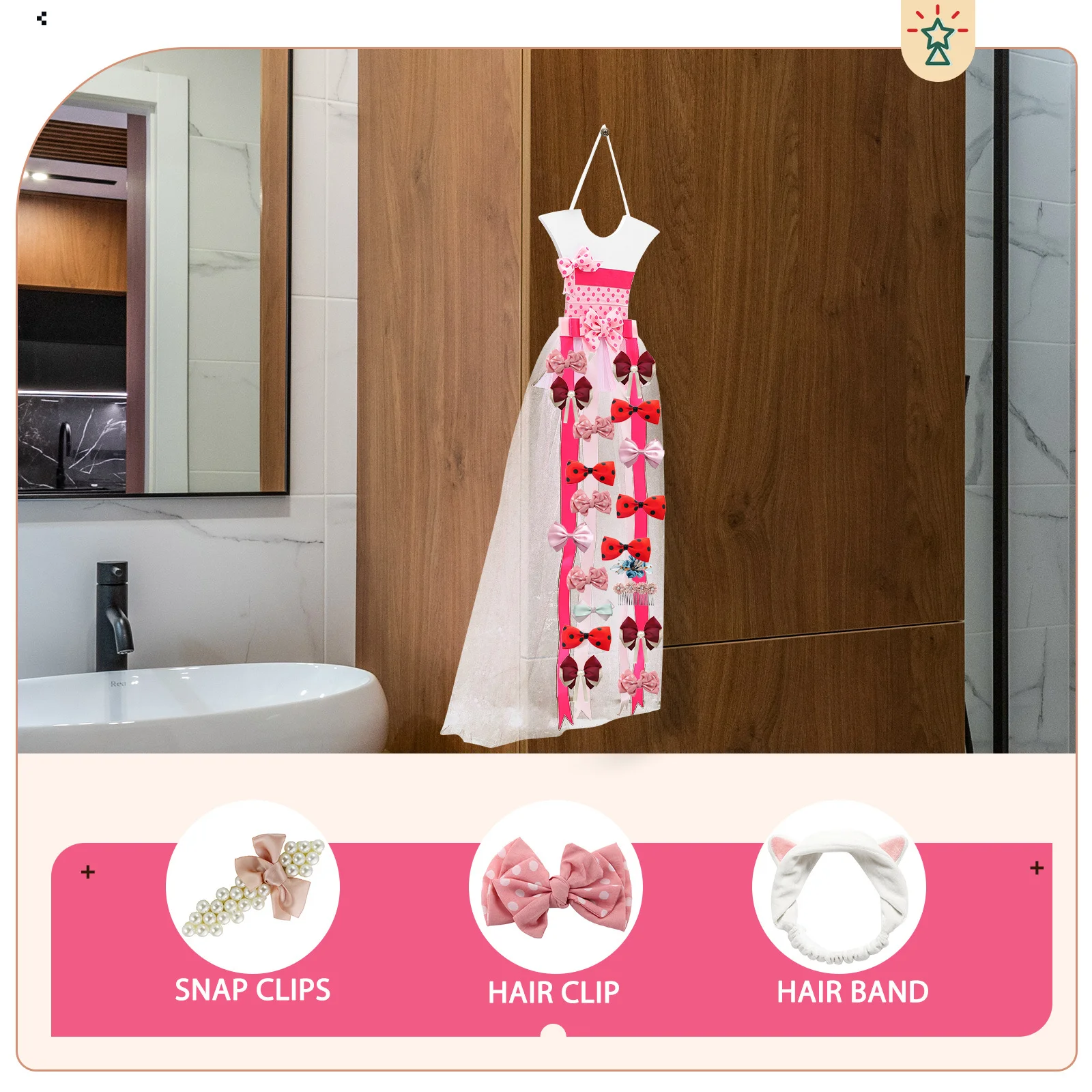 Dress Type Hair Clip Hanging Organizer for Girls Hair Bows and Snap Clips Wall Decor Storage Rope Home Decoration Ropes Barrette
Dress Type Hair Clip Hanging Organizer for Girls Hair Bows and Snap Clips Wall Decor Storage Rope Home Decoration Ropes Barrette