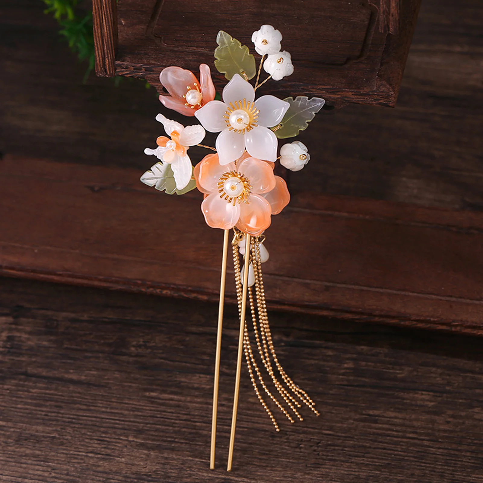 New Chinese Style U Shaped Hair Sticks Forks Fairy Flower Hairpins Long Chain Tassel Headpieces Floral Hair Jewelry for Women
New Chinese Style U Shaped Hair Sticks Forks Fairy Flower Hairpins Long Chain Tassel Headpieces Floral Hair Jewelry for Women