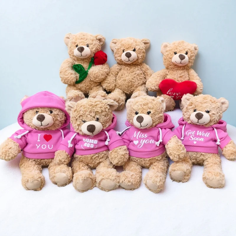 Плюшевый мишка с сердечком на День святого Валентина для девушки, на годовщину, с капюшоном-розой, мягкая игрушка, кукла, декор для дома и свадьбы
Плюшевый мишка с сердечком на День святого Валентина для девушки, на годовщину, с капюшоном-розой, мягкая игрушка, кукла, декор для дома и свадьбы