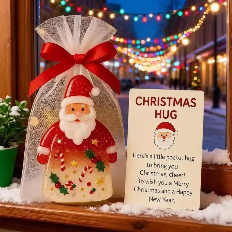 Christmas Hug Ornament Santa Claus Charm Keepsake: Holiday Cards With Bags – Perfect for Friends, Family, Kids, Adults, Women
Christmas Hug Ornament Santa Claus Charm Keepsake: Holiday Cards With Bags – Perfect for Friends, Family, Kids, Adults, Women