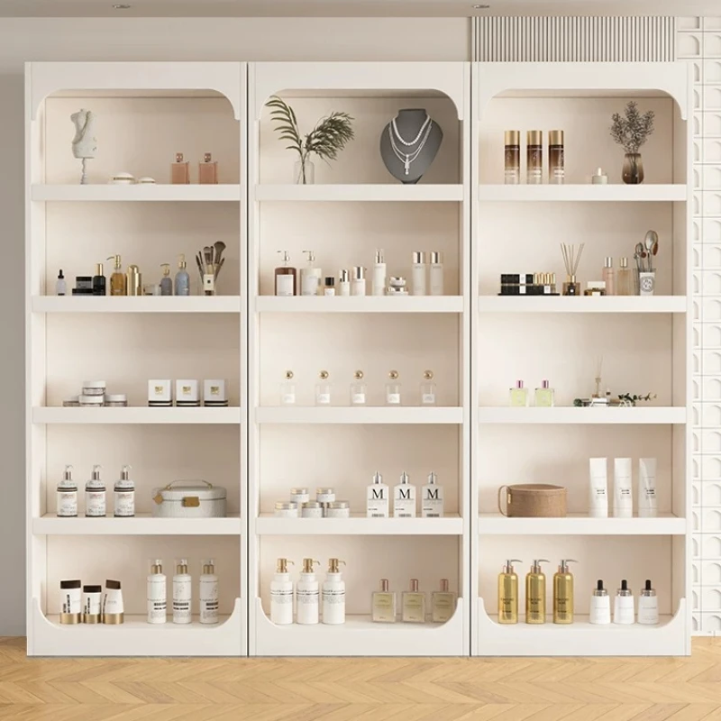 Modern Cream Style Display Cabinets Nordic Beauty Salon Cosmetic Multi-layer Storage Shelf Commercial Furniture Шкаф FYMC
Modern Cream Style Display Cabinets Nordic Beauty Salon Cosmetic Multi-layer Storage Shelf Commercial Furniture Шкаф FYMC