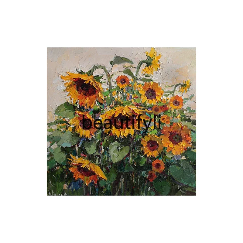 A48 Restaurant hand-painted oil painting, entrance aisle texture living room hanging painting sunflower decorative painting
A48 Restaurant hand-painted oil painting, entrance aisle texture living room hanging painting sunflower decorative painting