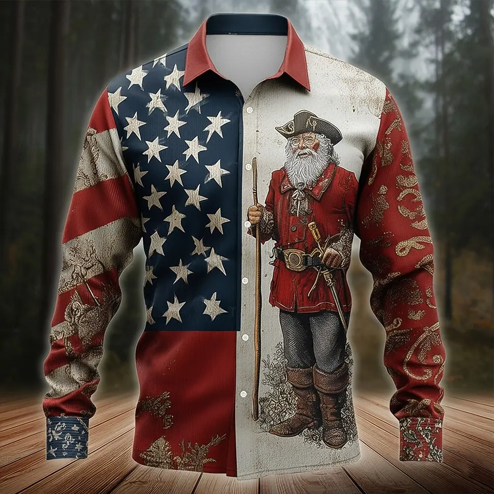 Рождественская мужская рубашка с орлом и американским флагом Санта-Клауса, рубашка на пуговицах с длинным рукавом, забавные рождественские подарки, праздник, весна, осень
Рождественская мужская рубашка с орлом и американским флагом Санта-Клауса, рубашка на пуговицах с длинным рукавом, забавные рождественские подарки, праздник, весна, осень