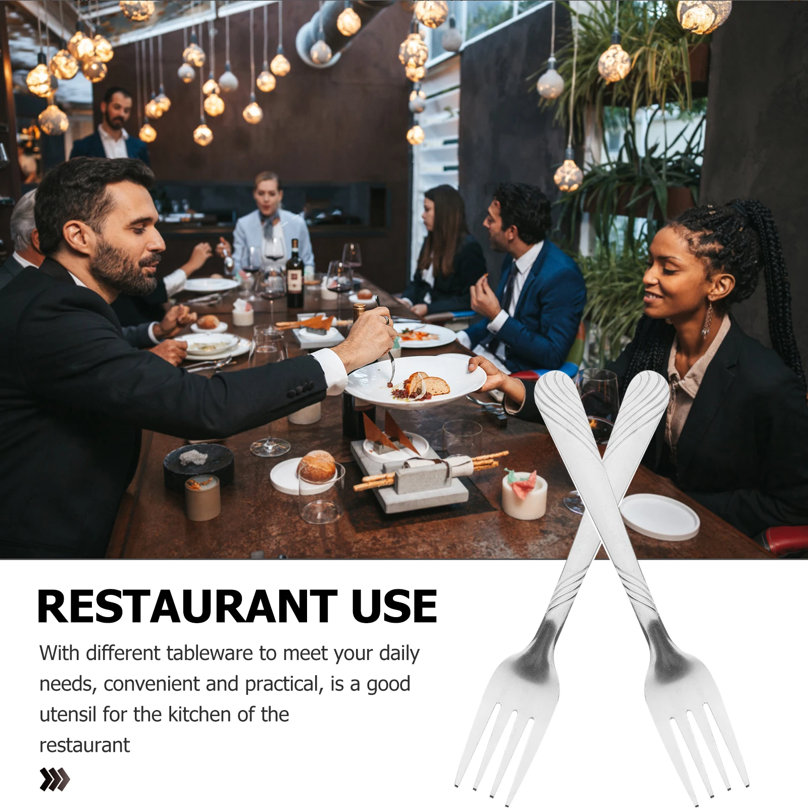 8pcs Stainless Steel Forks Creative Pattern Bead Steak Barbecue Fruit Dinner Silverware Reusable Multi for Adults
8pcs Stainless Steel Forks Creative Pattern Bead Steak Barbecue Fruit Dinner Silverware Reusable Multi for Adults