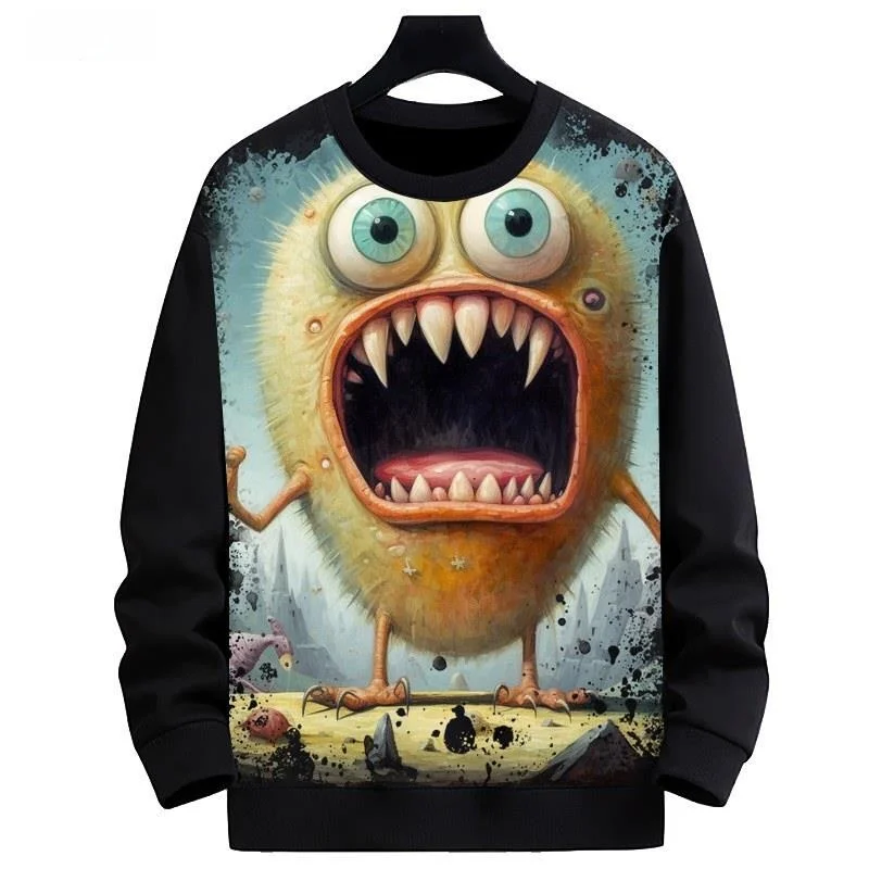 New Pattern Digital Print round Neck Sweatshirt Men's Fashion Outerwear Comfortable Polyester Fiber Deformable Warmth
New Pattern Digital Print round Neck Sweatshirt Men's Fashion Outerwear Comfortable Polyester Fiber Deformable Warmth