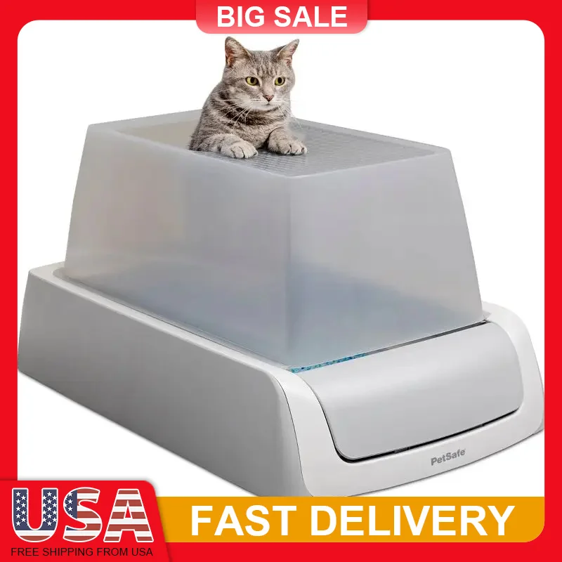 Self Cleaning Cat Litter Box Covered Top Entry Automatic Odor Control No Scoop Crystal Litter Tray Health Monitor for Cats
Self Cleaning Cat Litter Box Covered Top Entry Automatic Odor Control No Scoop Crystal Litter Tray Health Monitor for Cats