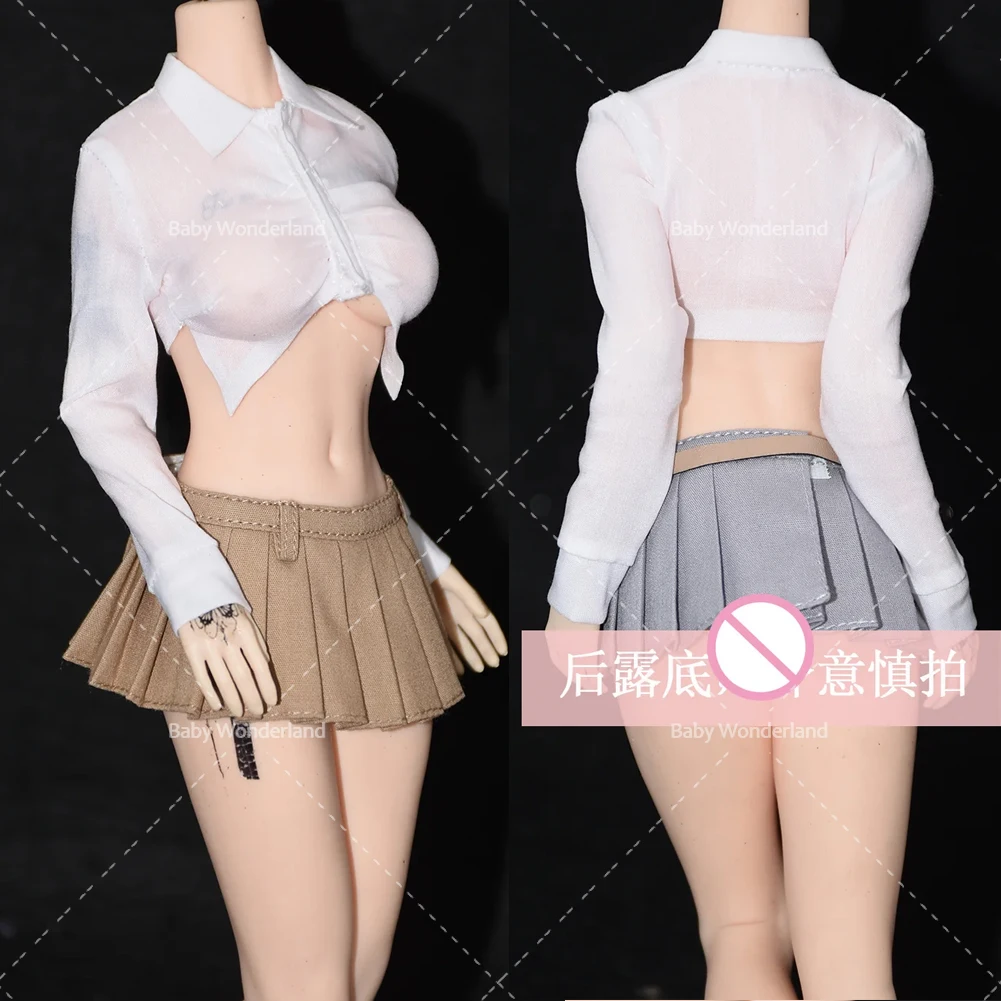 Customized 1/6 Scale Sexy Ultra Short Pleated Skirt Waiveless Shirt Clothes Model Fit 12'' Female Soldier Action Figure Body
Customized 1/6 Scale Sexy Ultra Short Pleated Skirt Waiveless Shirt Clothes Model Fit 12'' Female Soldier Action Figure Body
