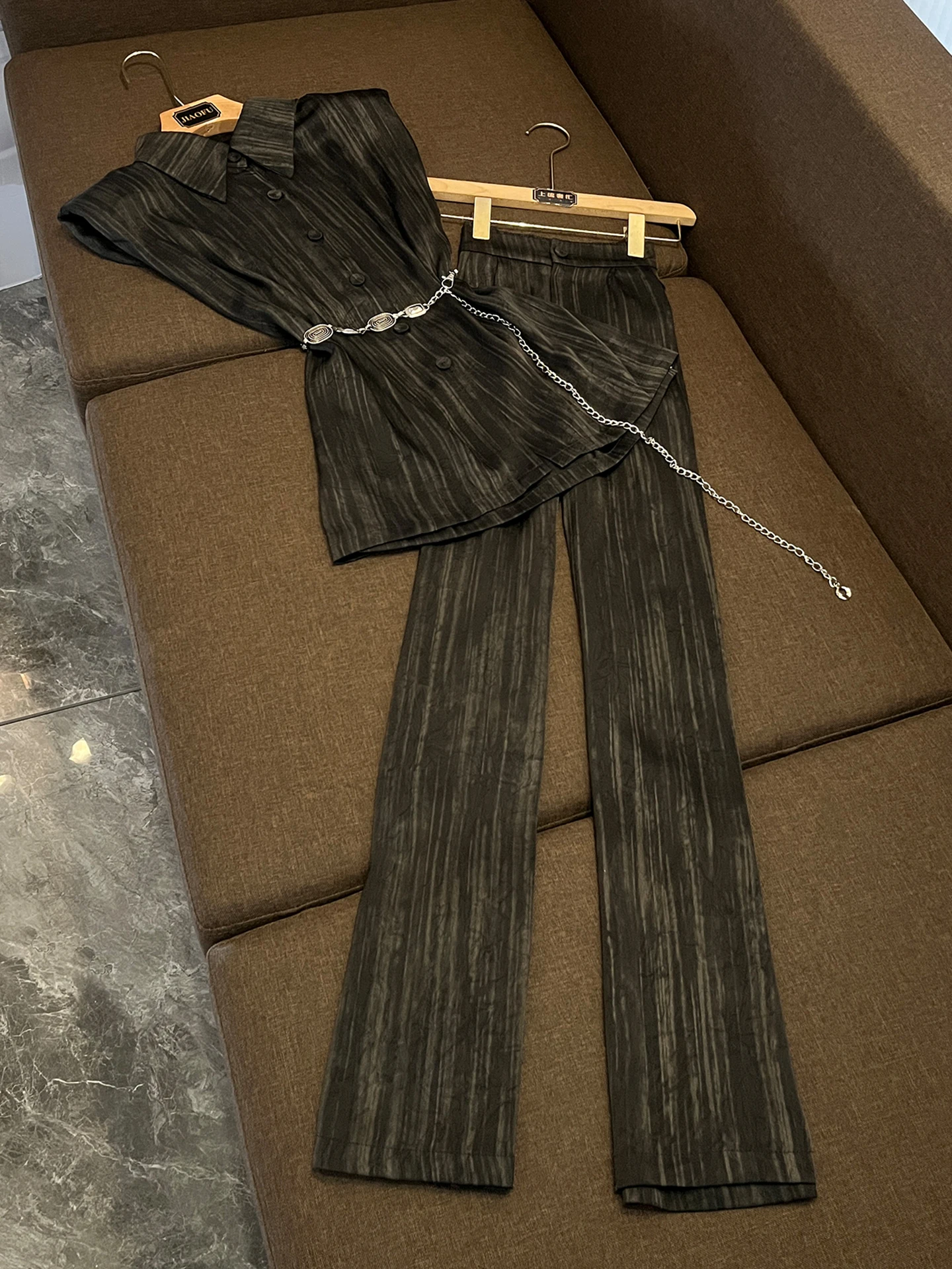 Slimming Wide Leg Pants Set Autumn Winter New Sle Ele Commute Design Svel irt Two Piece Set Faionable Women's...
Slimming Wide Leg Pants Set Autumn Winter New Sle Ele Commute Design Svel irt Two Piece Set Faionable Women's...