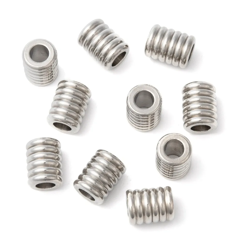 Resistant 304 Stainless Steel Beads Grooved Beads Column Stainless Steel Color 11x14mm Hole: 6mm
Resistant 304 Stainless Steel Beads Grooved Beads Column Stainless Steel Color 11x14mm Hole: 6mm
