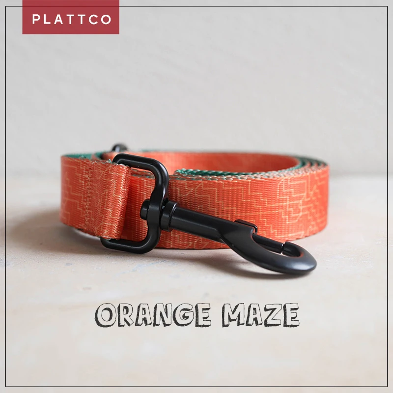 PLATTCO imitation nylon printed dog leash ORANGE MAZE dog leash for walking all kinds of dogs products 5 size PDL334
PLATTCO imitation nylon printed dog leash ORANGE MAZE dog leash for walking all kinds of dogs products 5 size PDL334