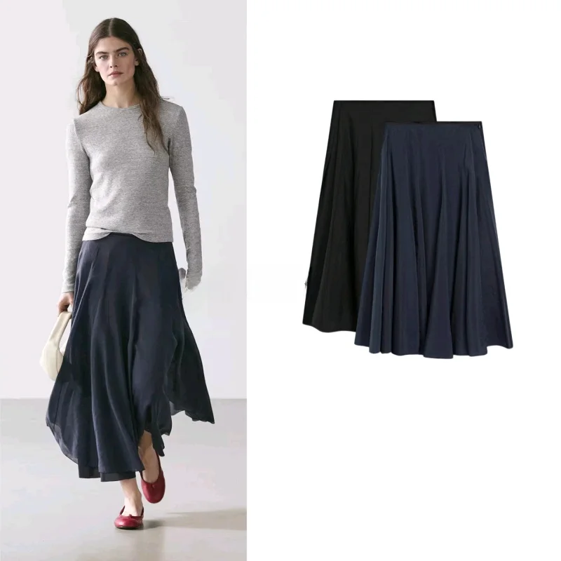 Summer New Casual Loose Waist Midi Skirt Women's Fashion Lazy Style Drapey Loose Fit Midi Skirt Polyester Fiber Washed
Summer New Casual Loose Waist Midi Skirt Women's Fashion Lazy Style Drapey Loose Fit Midi Skirt Polyester Fiber Washed