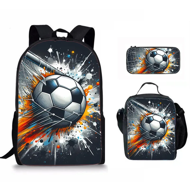 Cartoon Popular Funny New football 3D Print 3pcs/Set pupil School Bags Laptop Daypack Backpack Crossbody Lunch bag Pencil Case
Cartoon Popular Funny New football 3D Print 3pcs/Set pupil School Bags Laptop Daypack Backpack Crossbody Lunch bag Pencil Case