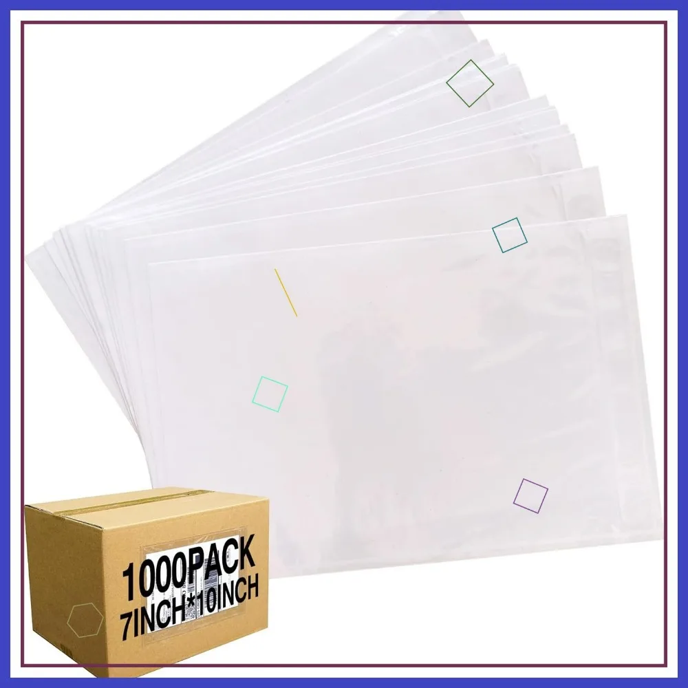 1000 Pcs 7x10 Clear Packing List Envelopes Adhesive Shipping Label Pouch
1000 Pcs 7x10 Clear Packing List Envelopes Adhesive Shipping Label Pouch