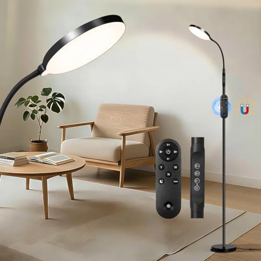 Floor Light for Indoor, 240 LEDs Eye Protection Lamp, Adjustable Height, Remote and Touch Control, Dimmable, Flexible Gooseneck
Floor Light for Indoor, 240 LEDs Eye Protection Lamp, Adjustable Height, Remote and Touch Control, Dimmable, Flexible Gooseneck