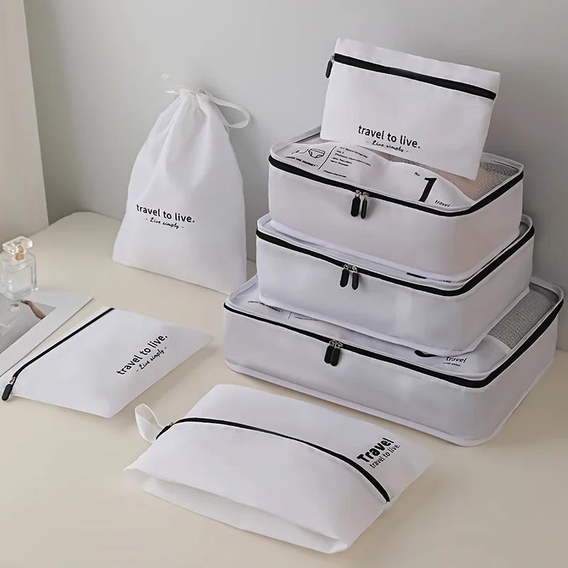 7 Pcs Minimalist Solid Color Packaging Cubes, Versatile Lightweight Luggage Bag Set
7 Pcs Minimalist Solid Color Packaging Cubes, Versatile Lightweight Luggage Bag Set
