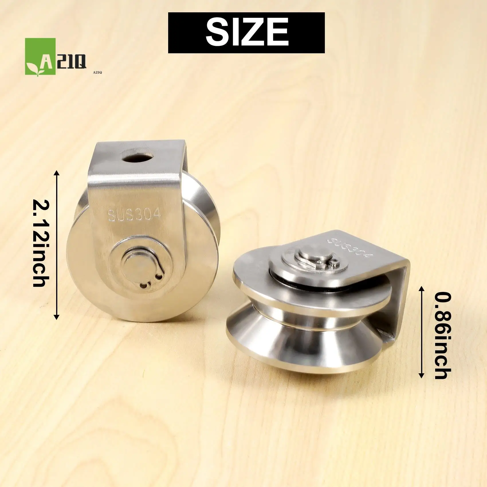 A21Q -2Pcs 2 Inch V Type Pulley Roller 304 Stainless Steel Sliding Gate Roller Wheel Bearing For Material Handling And Moving
A21Q -2Pcs 2 Inch V Type Pulley Roller 304 Stainless Steel Sliding Gate Roller Wheel Bearing For Material Handling And Moving