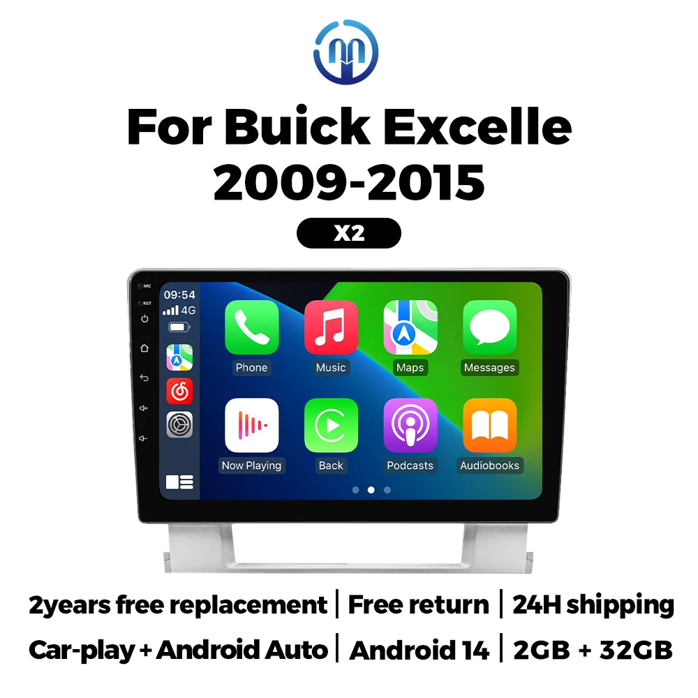 Беспроводная автомагнитола Carplay 2G+32G для Buick Excelle 2 / Opel Astra J 2009-2015, Android 14, навигация GPS, мультимедийный видеоплеер
Беспроводная автомагнитола Carplay 2G+32G для Buick Excelle 2 / Opel Astra J 2009-2015, Android 14, навигация GPS, мультимедийный видеоплеер