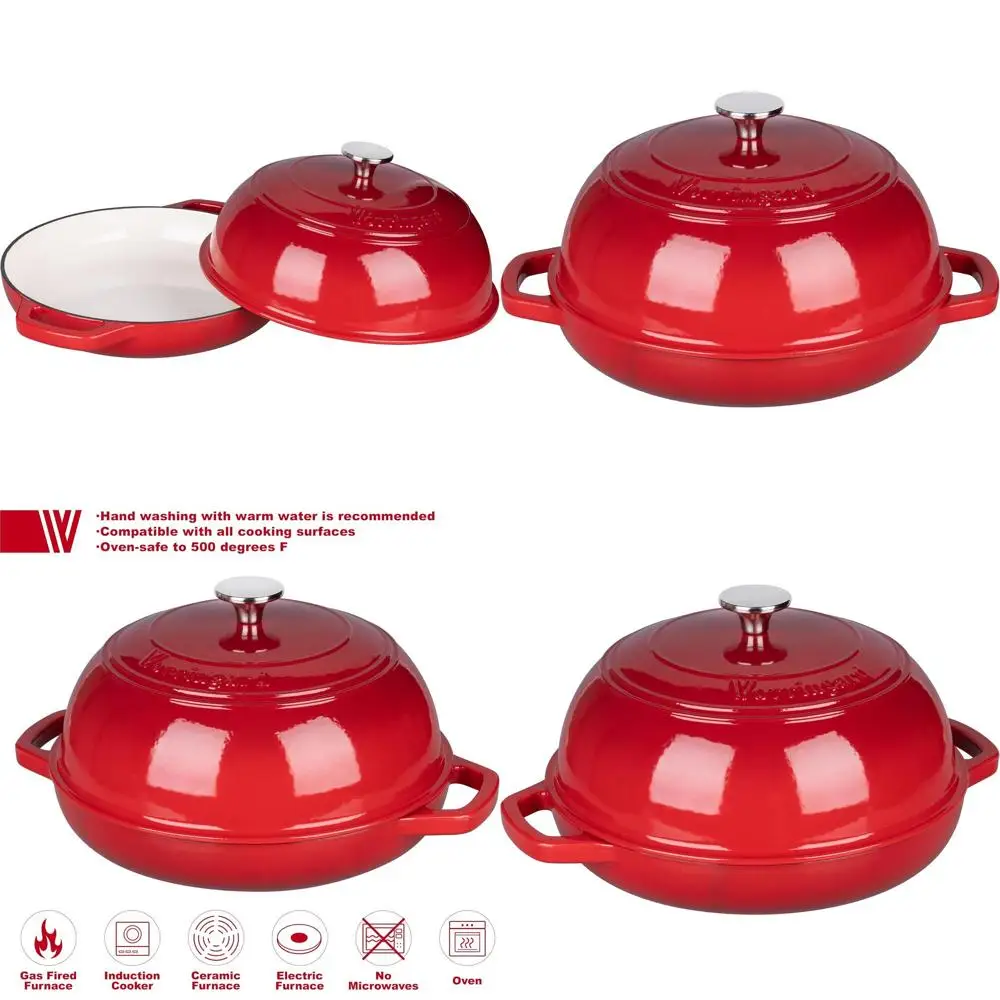 Чугунная эмалированная жаровня (голландская печь) объемом 6 кварт с крышкой для выпечки хлеба и закваски, в комплекте с корзиной для расстойки теста
Чугунная эмалированная жаровня (голландская печь) объемом 6 кварт с крышкой для выпечки хлеба и закваски, в комплекте с корзиной для расстойки теста