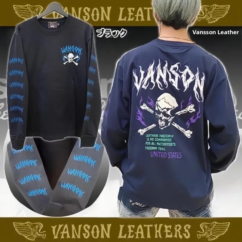 Vason Retro Embroidered Classic Ro Metal Skeleton Flame Motorcycle Casual Pure Cotton Long Sve T-irt Tee for Men And W...
Vason Retro Embroidered Classic Ro Metal Skeleton Flame Motorcycle Casual Pure Cotton Long Sve T-irt Tee for Men And W...
