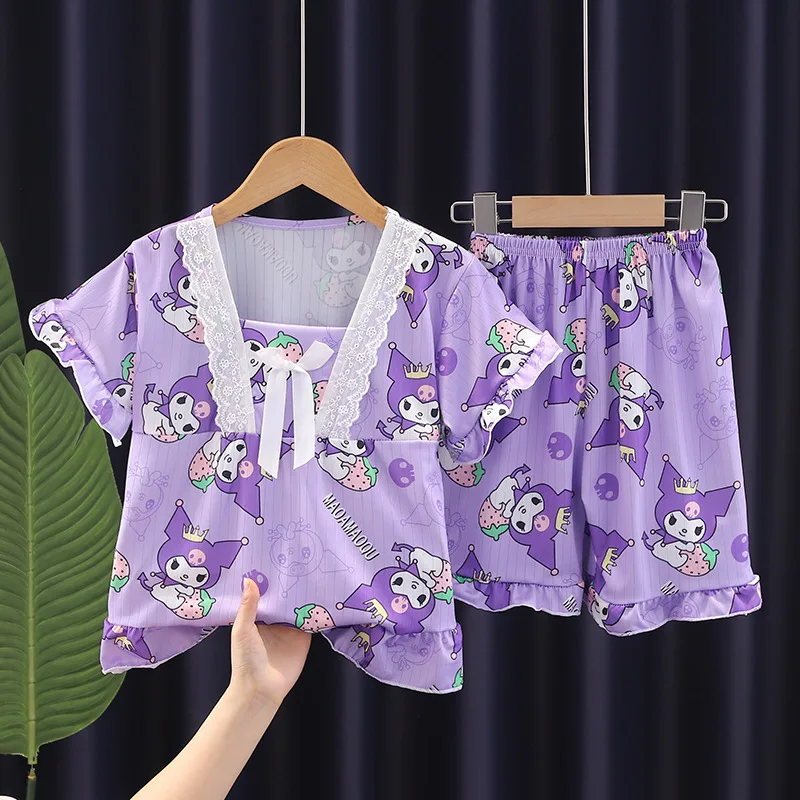 Sanrio My Melody мультяшная Ночная одежда Hello Kitty Kuromi Cinnamoroll детская Милая Домашняя одежда праздничный подарок на день рождения для детей
Sanrio My Melody мультяшная Ночная одежда Hello Kitty Kuromi Cinnamoroll детская Милая Домашняя одежда праздничный подарок на день рождения для детей