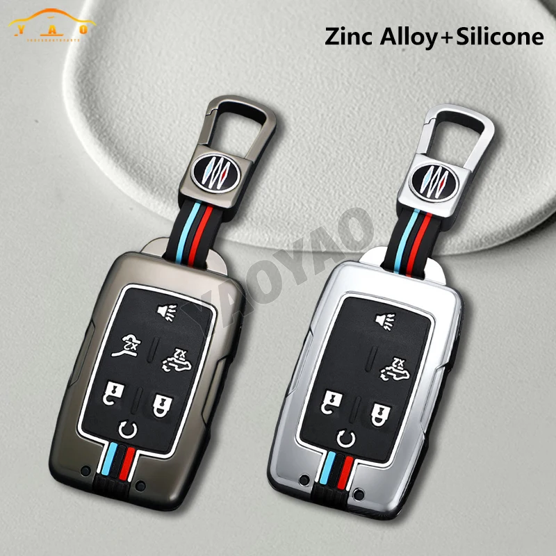 Zinc Alloy + Silicone Car Key Case Cover For Chevrolet Silverado Colorado/GMC Sierra Canyon 2014 - 2017 Key Protect Accessories
Zinc Alloy + Silicone Car Key Case Cover For Chevrolet Silverado Colorado/GMC Sierra Canyon 2014 - 2017 Key Protect Accessories