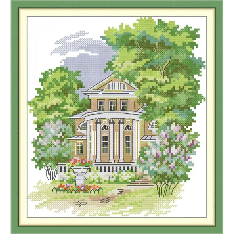 Maydear Full Cross Stitch Kit, 11CT/14CT/16CT/9CT Aida Fabric,DMC Threads Sewing Pattern Embroidery Set-Secluded Manor House
Maydear Full Cross Stitch Kit, 11CT/14CT/16CT/9CT Aida Fabric,DMC Threads Sewing Pattern Embroidery Set-Secluded Manor House