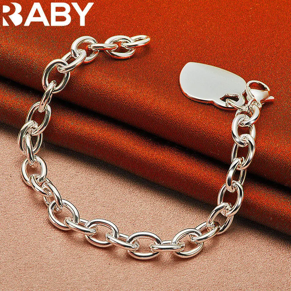 URBABY 925 Sterling Silver Love Heart Pendant Bracelet For Men and Women Fashion Jewelry Valentine's Day Gift Lovers
URBABY 925 Sterling Silver Love Heart Pendant Bracelet For Men and Women Fashion Jewelry Valentine's Day Gift Lovers
