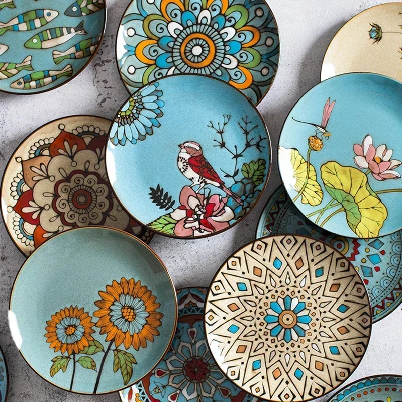 Creative Ceramic Art Dinner Plate Household Dish Plate Tea Restaurant Tableware Dessert Western Porcelain Plate
Creative Ceramic Art Dinner Plate Household Dish Plate Tea Restaurant Tableware Dessert Western Porcelain Plate