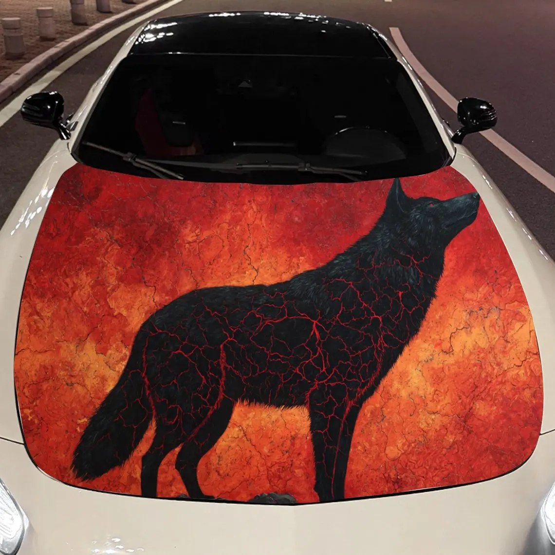 Red Magma Crack Wolf Car Hood Vinyl Stickers Car Surface Protection Decal Car Decoration Cover Vinyl Wraps Waterproof Self-adhes
Red Magma Crack Wolf Car Hood Vinyl Stickers Car Surface Protection Decal Car Decoration Cover Vinyl Wraps Waterproof Self-adhes