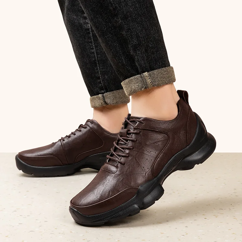 Men's Height Increase Shoes Calfskin for All-Day Wear Business Casual Elevator Shoes Height Increasing 6cm Hidden Heel Shoes
Men's Height Increase Shoes Calfskin for All-Day Wear Business Casual Elevator Shoes Height Increasing 6cm Hidden Heel Shoes