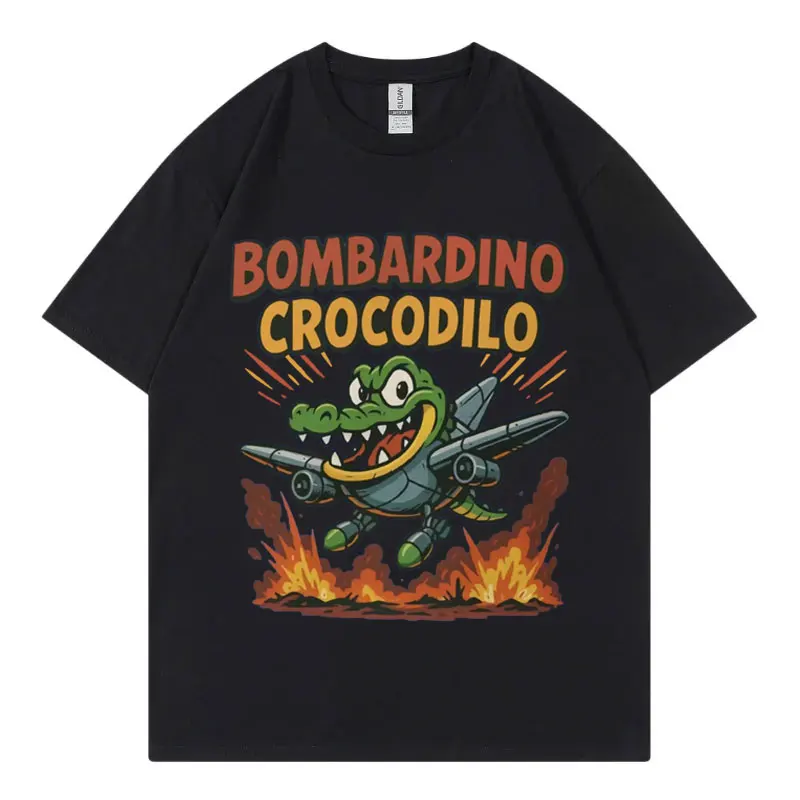 Bombardino Crocodilo Meme Graphic T Shirts Fuuny Italian Brainrot Humor Joke T-shirts Men's Women's Fashion Y2k Clothing T-shirt
Bombardino Crocodilo Meme Graphic T Shirts Fuuny Italian Brainrot Humor Joke T-shirts Men's Women's Fashion Y2k Clothing T-shirt
