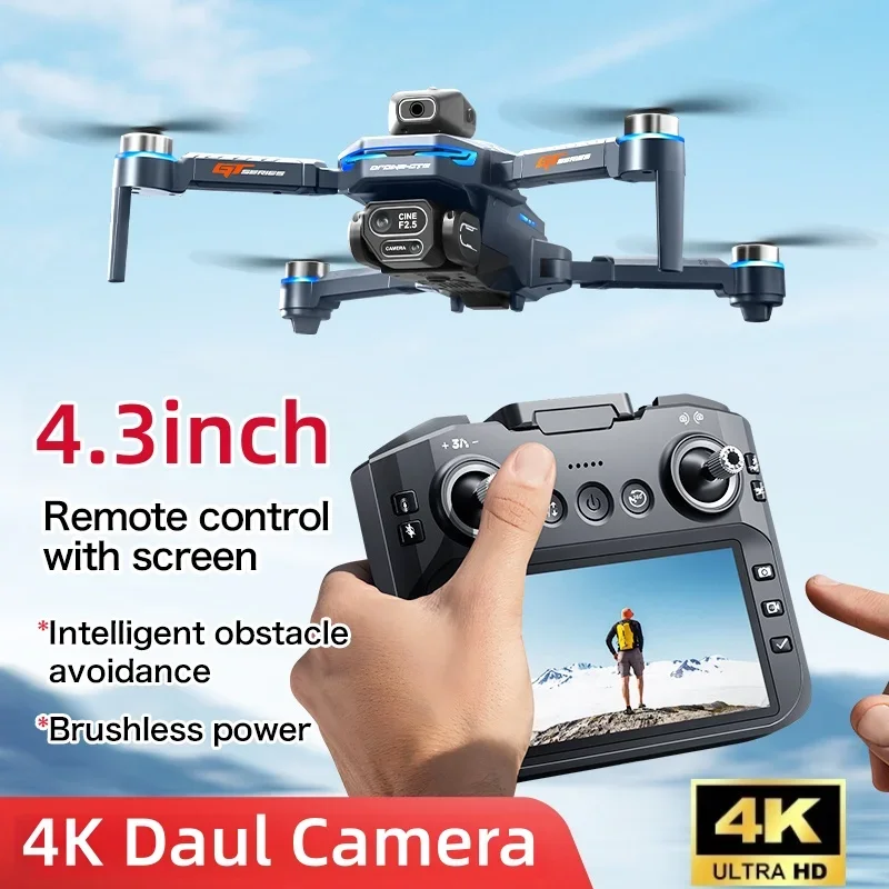 GT8 Drone with triple camera, 480P resolution, 3D roll, optical flow positioning, battery display.
GT8 Drone with triple camera, 480P resolution, 3D roll, optical flow positioning, battery display.