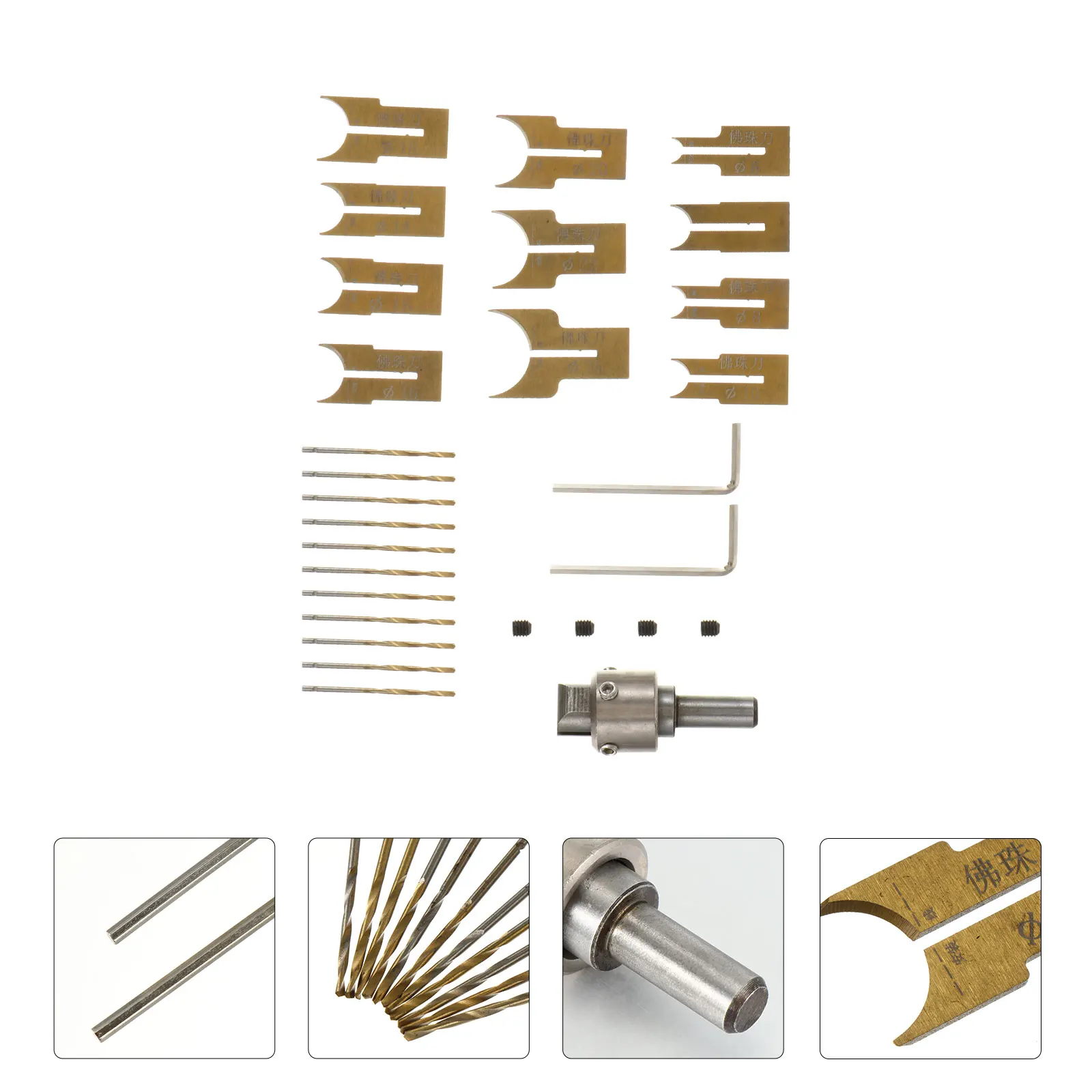 24pcs Bead Knife Jewelry Tool Drill Bits Kit for Woodworking Craft Ring Maker Buddha Beads Set High
24pcs Bead Knife Jewelry Tool Drill Bits Kit for Woodworking Craft Ring Maker Buddha Beads Set High