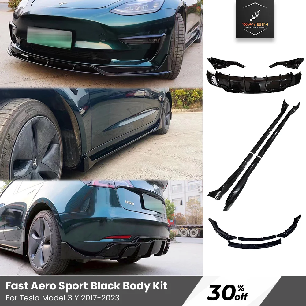 Tesla 2023 Fast Aero Body Kits Glossy Black Bumper Lip Rear Diffuser Spoiler Tuning Accessories For Tesla Model 3 Y 2017- 2023
Tesla 2023 Fast Aero Body Kits Glossy Black Bumper Lip Rear Diffuser Spoiler Tuning Accessories For Tesla Model 3 Y 2017- 2023