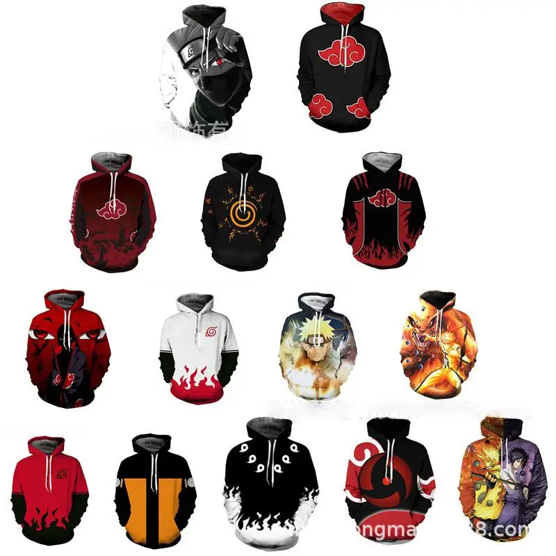 New Naruto Anime Cartoon Akatsuki Cosplay Akatsuki Uchiha Itachi Full-Size Sweatshirt 3D Printed Hooded Sweater Coat
New Naruto Anime Cartoon Akatsuki Cosplay Akatsuki Uchiha Itachi Full-Size Sweatshirt 3D Printed Hooded Sweater Coat