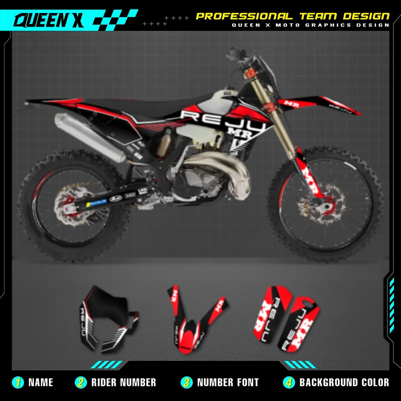 Queen X MOTOR Custom Team Graphics Backgrounds Decals Stickers Kit For GASGAS GAS GAS Rieju 010
Queen X MOTOR Custom Team Graphics Backgrounds Decals Stickers Kit For GASGAS GAS GAS Rieju 010