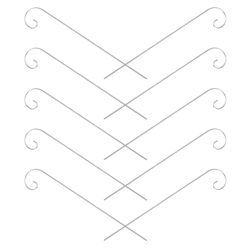 10 pcs Heavy Garden Flower Hooks Silver Color Plant Markers Outdoor Shepherds Hooks Decor Shepherd Poles Versatile Usage
10 pcs Heavy Garden Flower Hooks Silver Color Plant Markers Outdoor Shepherds Hooks Decor Shepherd Poles Versatile Usage