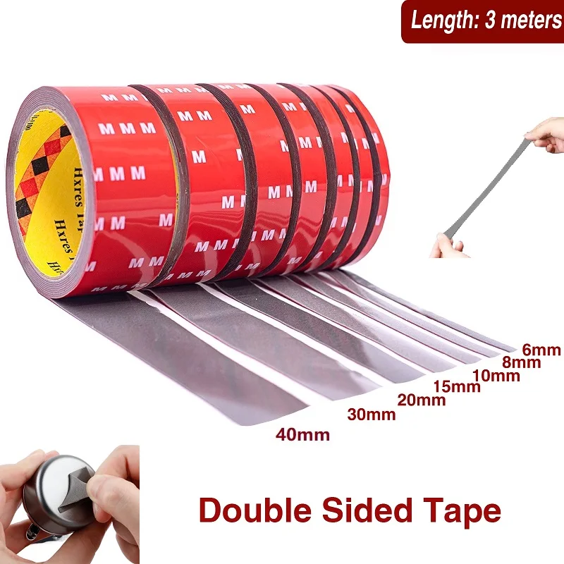 300CM Foam Double Sided Strong Adhesive Tape Car Special Indoor Decor Tear Off Without Leaving Traces High Viscosity Fixing Tape
300CM Foam Double Sided Strong Adhesive Tape Car Special Indoor Decor Tear Off Without Leaving Traces High Viscosity Fixing Tape