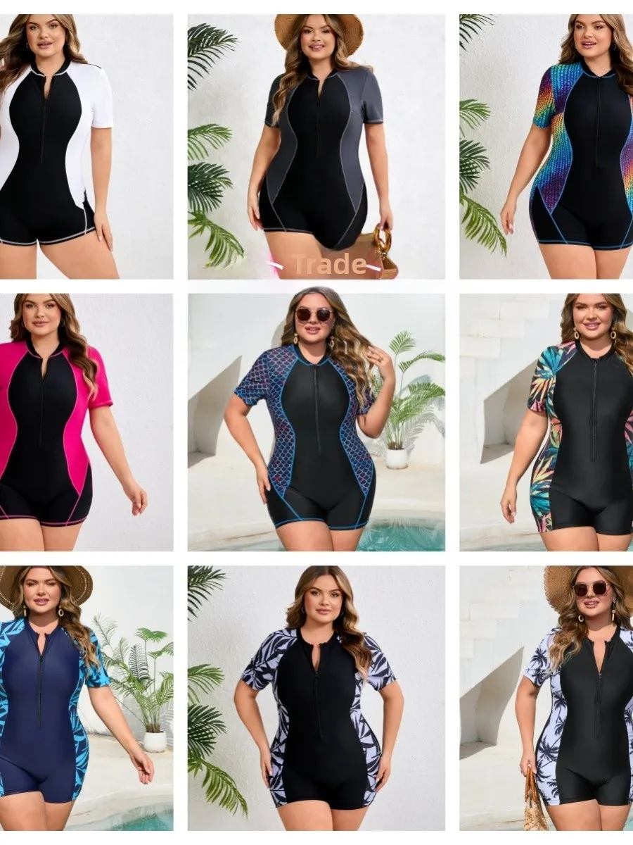 Женский слитный купальник на молнии, спортивный гидрокостюм для дайвинга, повседневный спортивный костюм больших размеров с круглым вырезом, Pure E-commerce Ss
Женский слитный купальник на молнии, спортивный гидрокостюм для дайвинга, повседневный спортивный костюм больших размеров с круглым вырезом, Pure E-commerce Ss