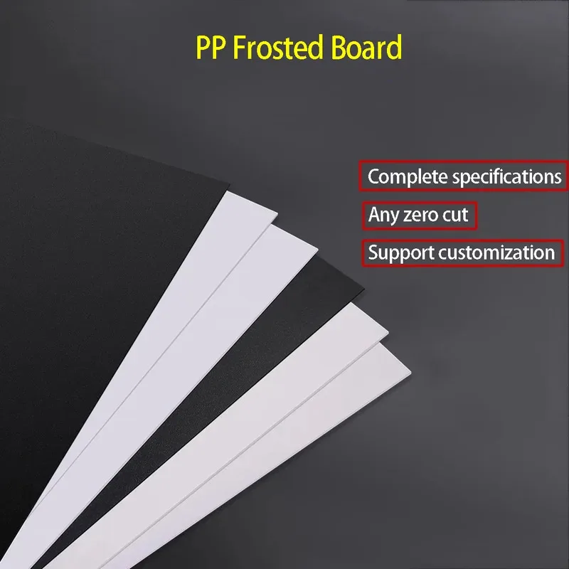 PP Plastic Board Double Sided Matte Finish 0.3/0.5/0.8/1/1.5/2mm Black & White Rigid Sheet for Model Building & DIY Crafts
PP Plastic Board Double Sided Matte Finish 0.3/0.5/0.8/1/1.5/2mm Black & White Rigid Sheet for Model Building & DIY Crafts